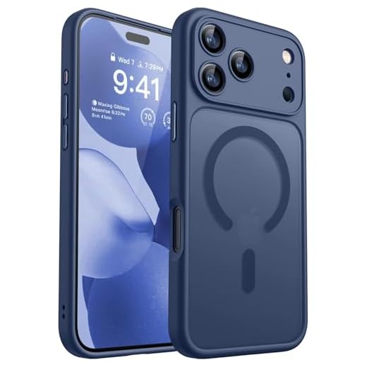 Magnetic Phone case for iPhone 17 Pro, Shockproof and Protective, 6.3 inch.