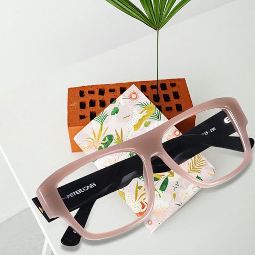 Image of Peter Jones Luxe I Pure Acetate I Oversized Large Size I Square Broad Frame I Spectacle Frame (U004)