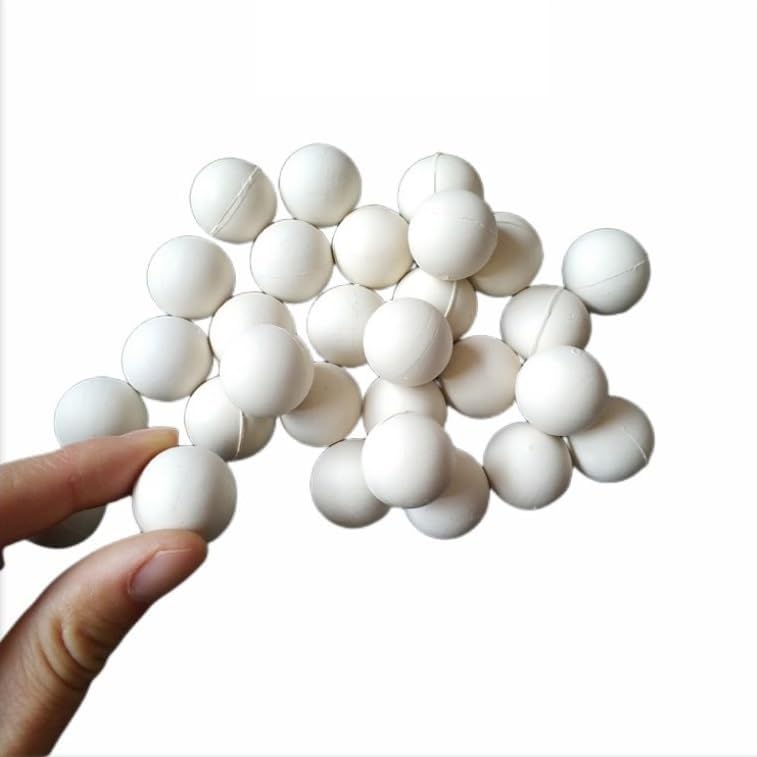 Gummiball for Sieb, weißer Vollgummiball, elastischer Ball for Reinigen von Sieben, 10 20 25 30 3 40 45 50 mm, 50 Stück(30mm 50pcs)
