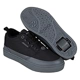 Heelys Pro 20 1/2 FLD (Little Kid/Big Kid/Adult) Black/Charcoal 8 Men's, 9 Women's M