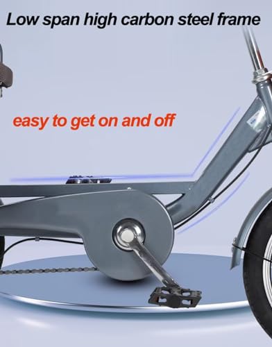 Triciclo de 16 pulgadas para adultos, azul miniatura 3