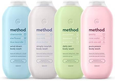 Method Body Wash, Pure Peace, Shower Gel, Peony, Rose Water And Pink Sea Salt Scent, Pack of 1, 532ml. - View 8