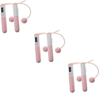 INOOMP 3 Pairs jump rope for adults jump ropes for kids jump rope for kids ball skipping rope jump weighted balls counting jump rope abs weighted jump rope for women lightweight jump rope