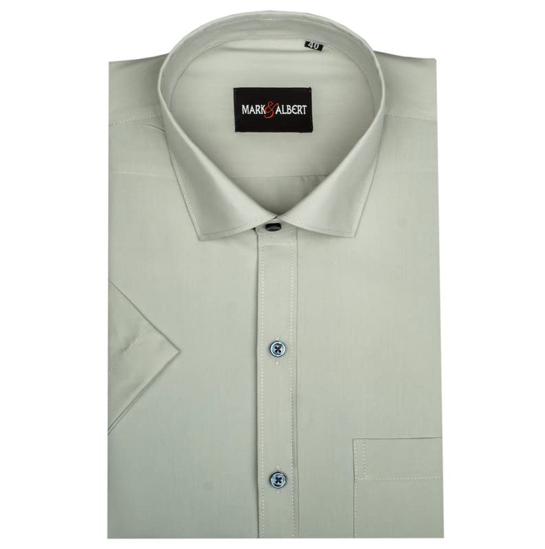 Image of MARK & ALBERT Men's Half Sleeves Regular Shirt