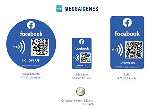 MESSAGENES | Adesivo Facebook con Smart QR e NFC |...