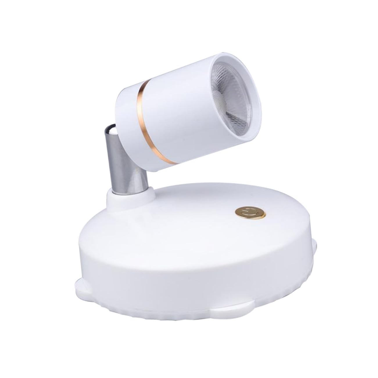 Anneome USB LED Spotlight White with Remote Control, USB Rechargeable Indoor Spot Lamp, 5v Abs Material Decorative Accent Light for Display and Home Lighting