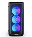 Phanteks Eclipse P400A Digital ATX Mid-tower(PH-EC400ATG_DBK01), Mesh Front Panel, Tempered Glass, Digital-RGB, Black