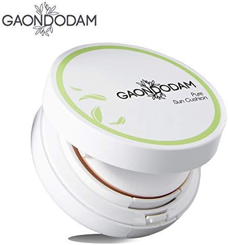 GAONDODAM PURE SUN CUSHION, Broad Spectrum Sunscreen UVB/UVA SPF 35, PA+++ Soft cream application with a pad instead of spray or lotion (12 g / 0.42 oz)