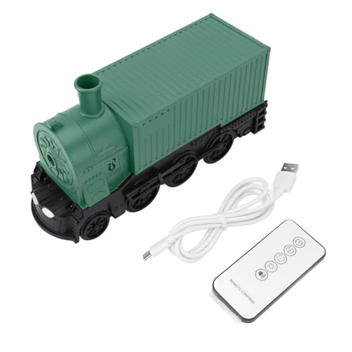 Diffuseur d'huiles essentielles et humidificateur USB vert avec télécommande - 2
