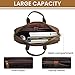 Rasavi Genuine Leather Laptop Messenger Bag for Men– 18 Inch Briefcase Satchel with Shoulder Strap for Office, Travel, Business & Work- Rustic Brown