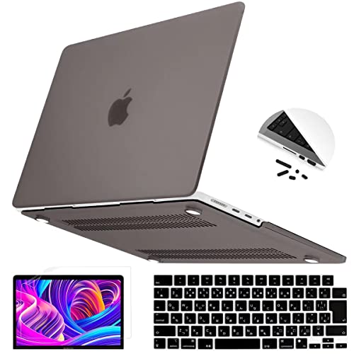 Conbovo MacBook Pro 14�C���` �J�o�[ 2021 ���{��z��L�[�{�[�h�J�o�[ �t���ی�t�B���� ���^ �X���� �y�� �}�b�N�u�b�N �v�� A2442 M1 �Ή��}�b�g�O���[�A