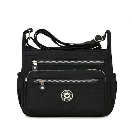Image of Single shoulder Messenger Crossbody Bag Nylon Purse Satchel Travel Women Lady Fashion Top Handle