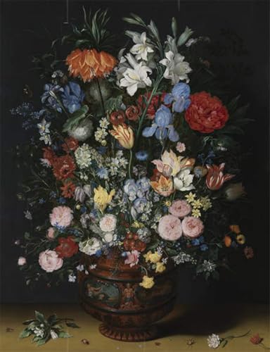 Peintures Fleurs dans un vase Jan l'Ancien Brueghel Toile Prestige 60x90