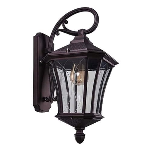 Lámpara de pared para exteriores impermeable con cuello de cisne para montaje en patio