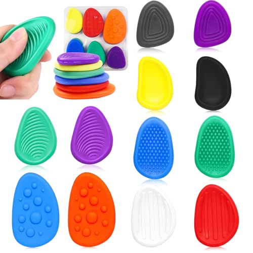 MCTNCT 12 Stück Fidget Toys Sensory Stones, Stressabbau Spielzeug, Anti...
