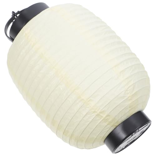 TOYANDONA Linterna Japonesa con Luz LED Farolillo DIY para Decoración de Fiestas y Hogar Color Beige Estilo Sencillo y Práctico