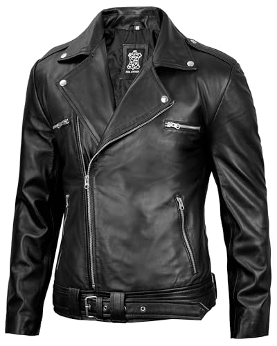 Image of Blingsoul Leather Jacket Men, Black and Brown Leather Jackets For Men