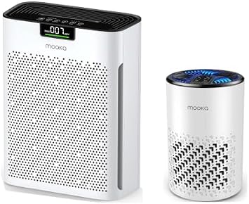 MOOKA 2 Air Purifiers KJ190H and KJ067L for Home Large Room 500ft2 to 2200ft2