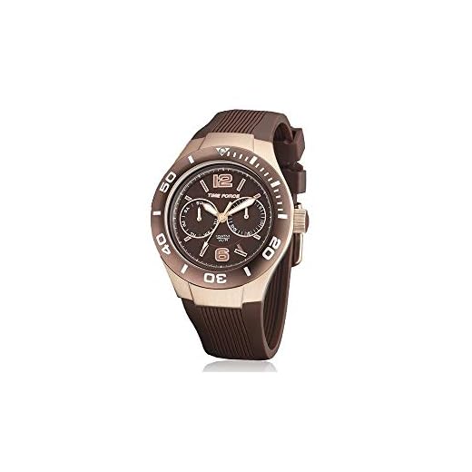 Time Force Reloj analogico para Mujer de Cuarzo con Correa en Acero Inoxidable TF4181L15