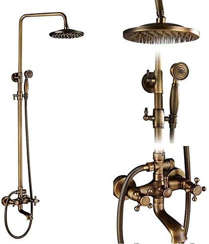 Ensemble de douche antique laiton et céramique pour mitigeur bain