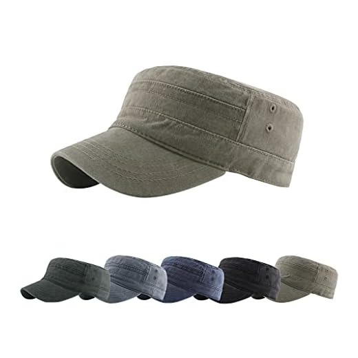 CheChury Gorra Militar para Hombre y Mujer Clásico Adjustable Sombrero Angustiado Unisex 100% Algodón Robusta Visera Sólida Gorra de béisbol Sun Gorra de Senderismo