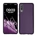 Produktbild kwmobile Case kompatibel mit Samsung Galaxy A70 Hülle - Schutzhülle aus Silikon metallisch schimmernd - Handyhülle Metallic Brombeere