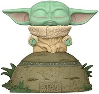 Funko 58390 POP Deluxe: Mandalorian- Grogu Using the Force, Multicolor
