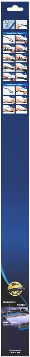 Valeo Silencio Wiper Blade VH152-574627 - Front Length: 600mm - Single Wiper Blade (for Right Hand Drive Vehicles)