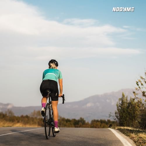 NOOYME Womens Bike Shorts for Cycling with 3D Padded Pink Ride Women Cycling Shorts (Midnight Blue, Small) by NOOYME - Image 2