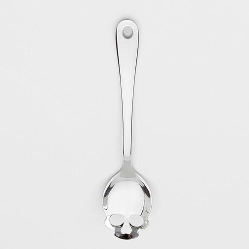 Miniatura 9 de Suck UK Espátula de metal de calavera  Espátula de acero inoxidable  Espátula de pescado ranurada  Accesorios de cocina góticos y decoración gótica