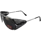 Global Vision Aviator-Z87 - Gafas de seguridad con protectores laterales, color plateado