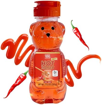 ChocZero Sugar Free Hot Honey, Sweet & Spicy Honey Replacement