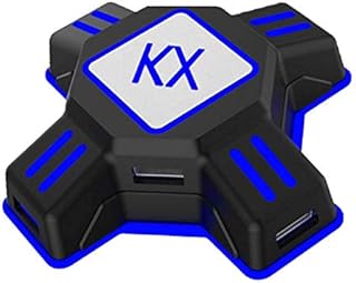 KX Mouse Keyboard Converter, Game Controller Adapter for USB 2.0 Mouse Portable Keyboard Adapter Compatible with Nintendo Switch/PS4/Xbox One/Xbox One S/PS3
