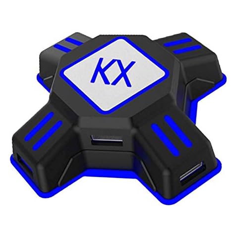 KX Mouse Keyboard Converter, Game Controller Adapter for USB 2.0 Mouse Portable Keyboard Adapter Compatible with Nintendo Switch/PS4/Xbox One/Xbox One S/PS3 Cover