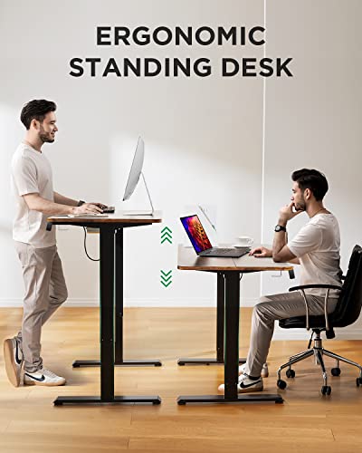 Marsail Electric Standing Desk With Monitor Stand With 28"-47" Lifting Range, Adjustable Height Sit Stand Desk, Standing Desk For Home Office, Gaming, And Work #TOP3