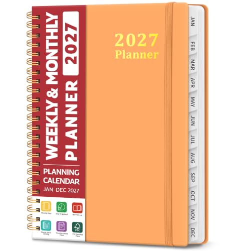 Taja 2027 Planner, Jan 2027 - Dec 2027 Monthly & Weekly Calendar Book