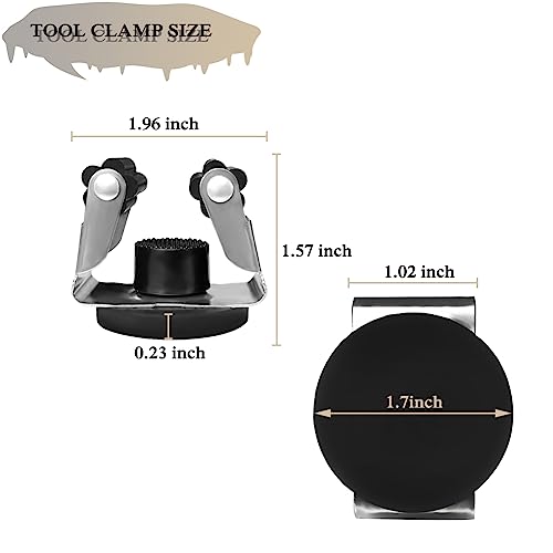 Magnetischer Mopp-Besen-Halter, Wandhalterung, 2 Stück, bewegliche Wandmontage, Besen-Clip, Mopp-Greifer, kein Bohren, magnetischer Besen, Mopp-Gestell, Aufhänger für Zuhause, Bad, Garage, Garten