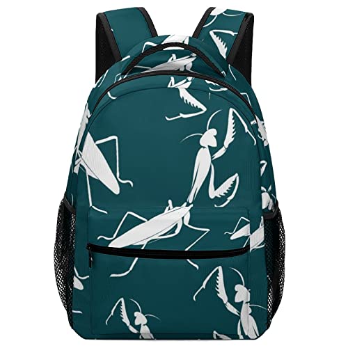 Insect Mantis Travel Backpack Lightweight Shoulder Bag Daypack for Work Office