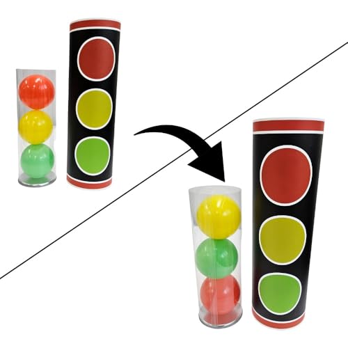 JL Corp. Miracle Color Ball Magic Tricks, Korean Magic Tricks Famous Tricks Fun Magic Light-UP Tricks, Stop Look and Go Tricks