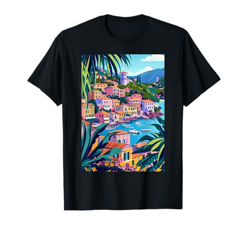 Elba Island Art Italia Estética Camiseta