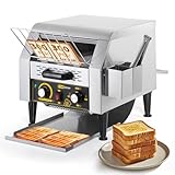 Dyna-Living Commercial Conveyor Toaster 300 Slices/Hour, Electric Conveyor Belt...