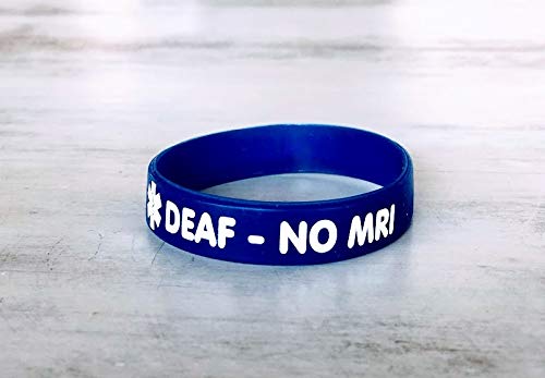 Cochlear Implant Medical Alert Band (Blue, Medium (7.09"))-picture-29