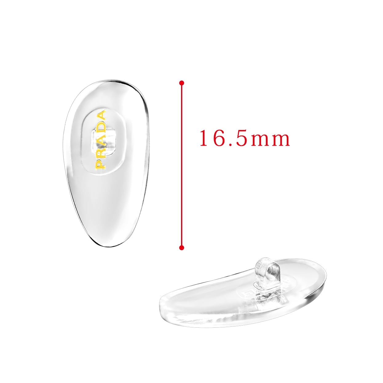 Ochraniacze na nos do okularów przeciwsłonecznych zamiennik zestawów naprawczych do okularów Prada Wkręcane noes podkładki silikonowe noski