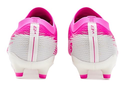 New Balance Unisex-Adult Furon Women's Team MG V8 Soccer Shoe, Pink Heat/Sea Salt, Men 7.5 / Women 9