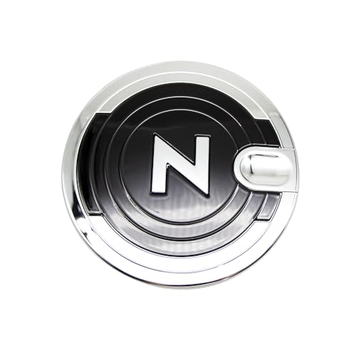 TADOKAPATU N-BOX JF5 JF6 専用 タンクカバー 給油口カバー ガソリン フューエルリッドガーニッシュ カスタム ABS樹脂製 1PCS JF5 JF6 2023年10月〜【鏡面メッキ仕上&ピアノブラック】NB-YXGYB