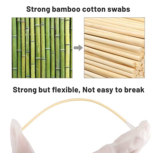 Cotton Swabs,800 Pcs Cotton Swabsnatural Cotton Buds,Cruelty-Free Cotton Swabs, Biodegradable,All Natural Cotton Swabs,Chlorine-Free Hypoallergenic Cotton Swabs #TOP2