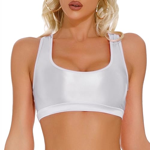 Soutien-gorge brillant pour femme et décolleté en U profond pour soirée