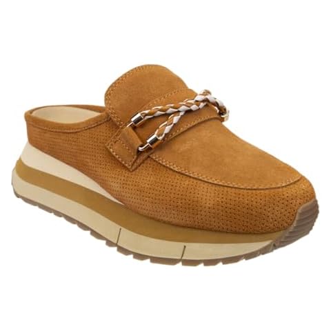 naked Feet Women's Polo Platform Sneaker, Brown, 8 Cover