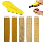 Micro Sander Kit with 50PCS Sand Paper, 80 to 400 Grit Wet Dry Detail Sandpaper, 90X 30mm Sandpaper Sheets, Finger Sander for Crafts Wood Finishing Metal Polishing(80/120/180/240/400)