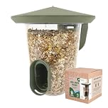 Rosewood Recycled Wild Bird Seed-Saver Feeder – Large Capacity Feeder for Small Garden Birds – Eco-Friendly, Easy to Clean & Fill – Durable Plastic Bird Feeder for Year-Round Use (1pc)